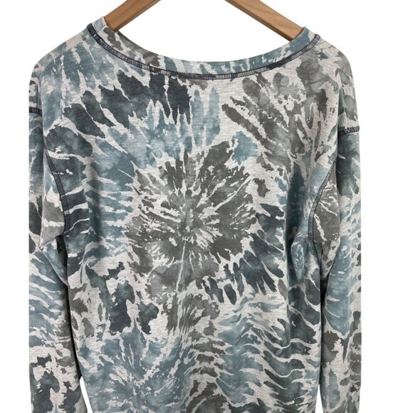 Sew in Love Womens Size Medium Blue/Gray Floral Long Sleeve Sweatshirt - Picture 5 of 7